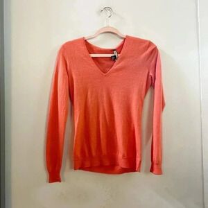 Ralph‎ Lauren cashmere blend v-neck sweater small